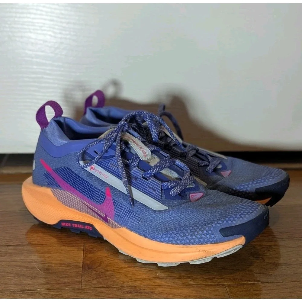 Gorpcore Nike Pegasus Trail 5 GTX Gore-Tex Running Shoes Women's 8 Blue